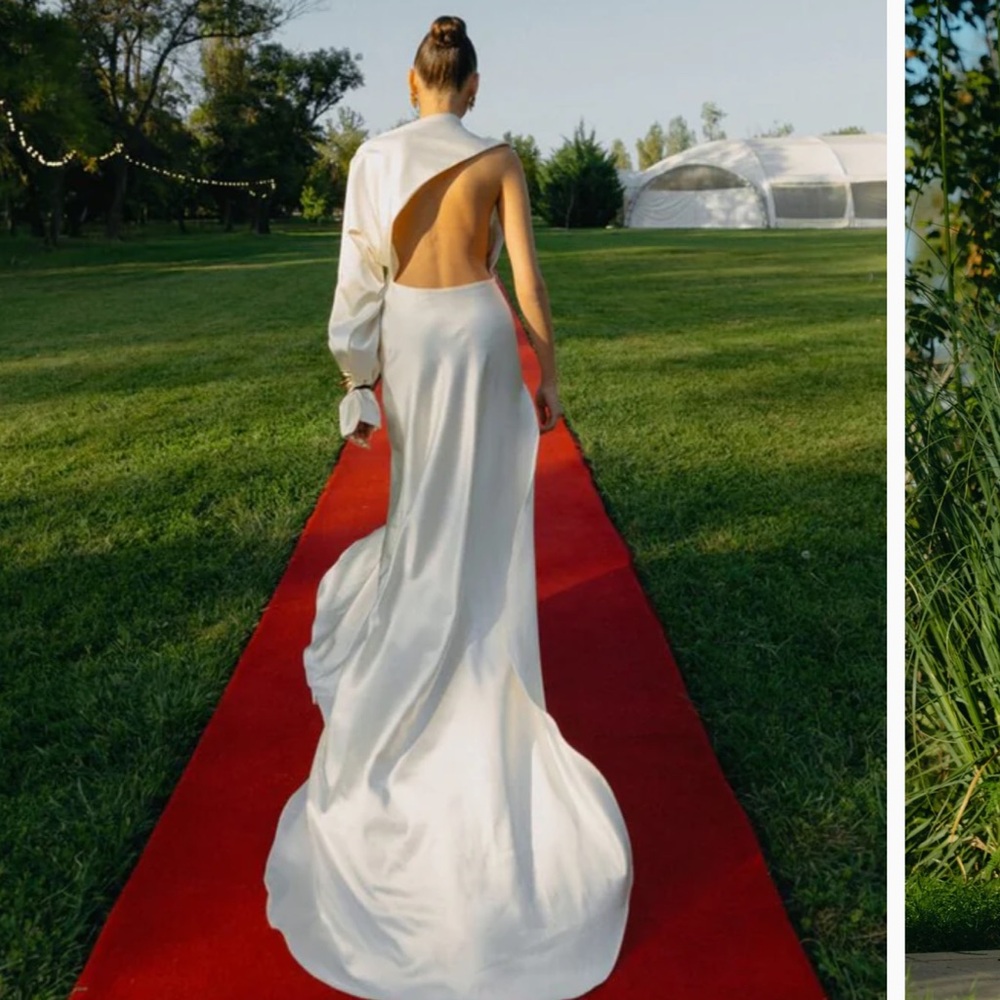 MATTERSTORE white Cannes gown